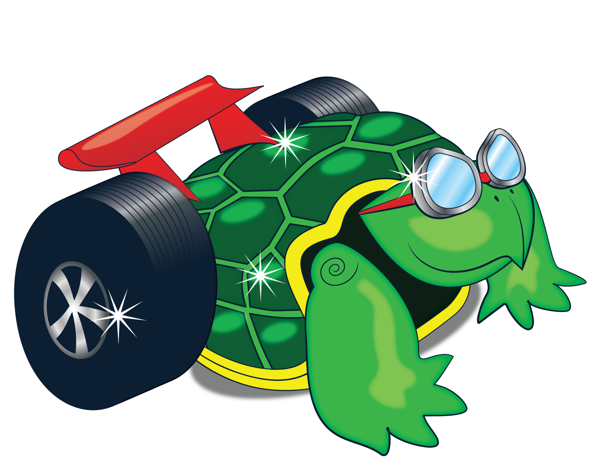 green clean auto spa turtle logo