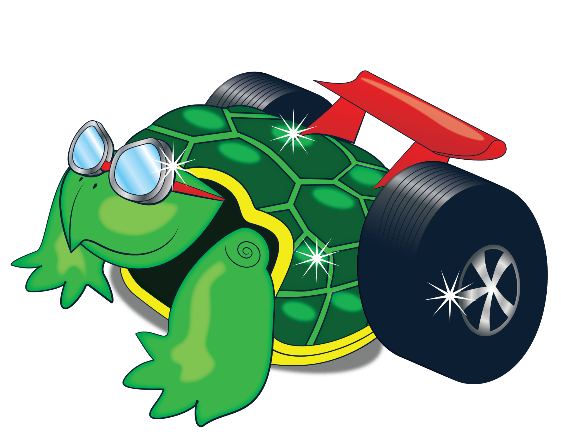 GREEN CLEAN AUTO Turbo the Turtle logo