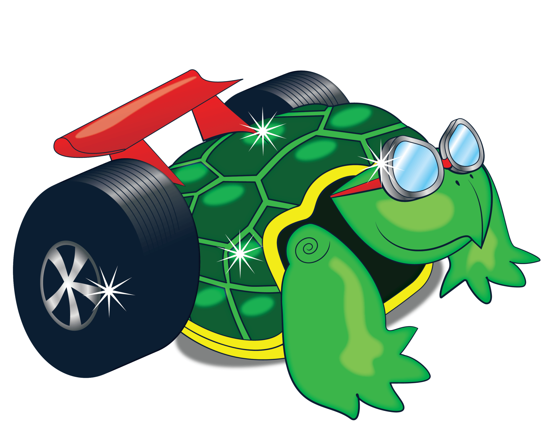 green clean car wash - logo - turbo the turtle