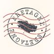 A stamp with the word bretagne written on it