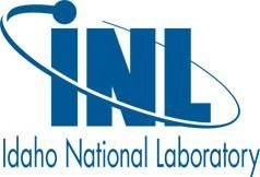 Blue INL logo with curved line and a blue ball on top,