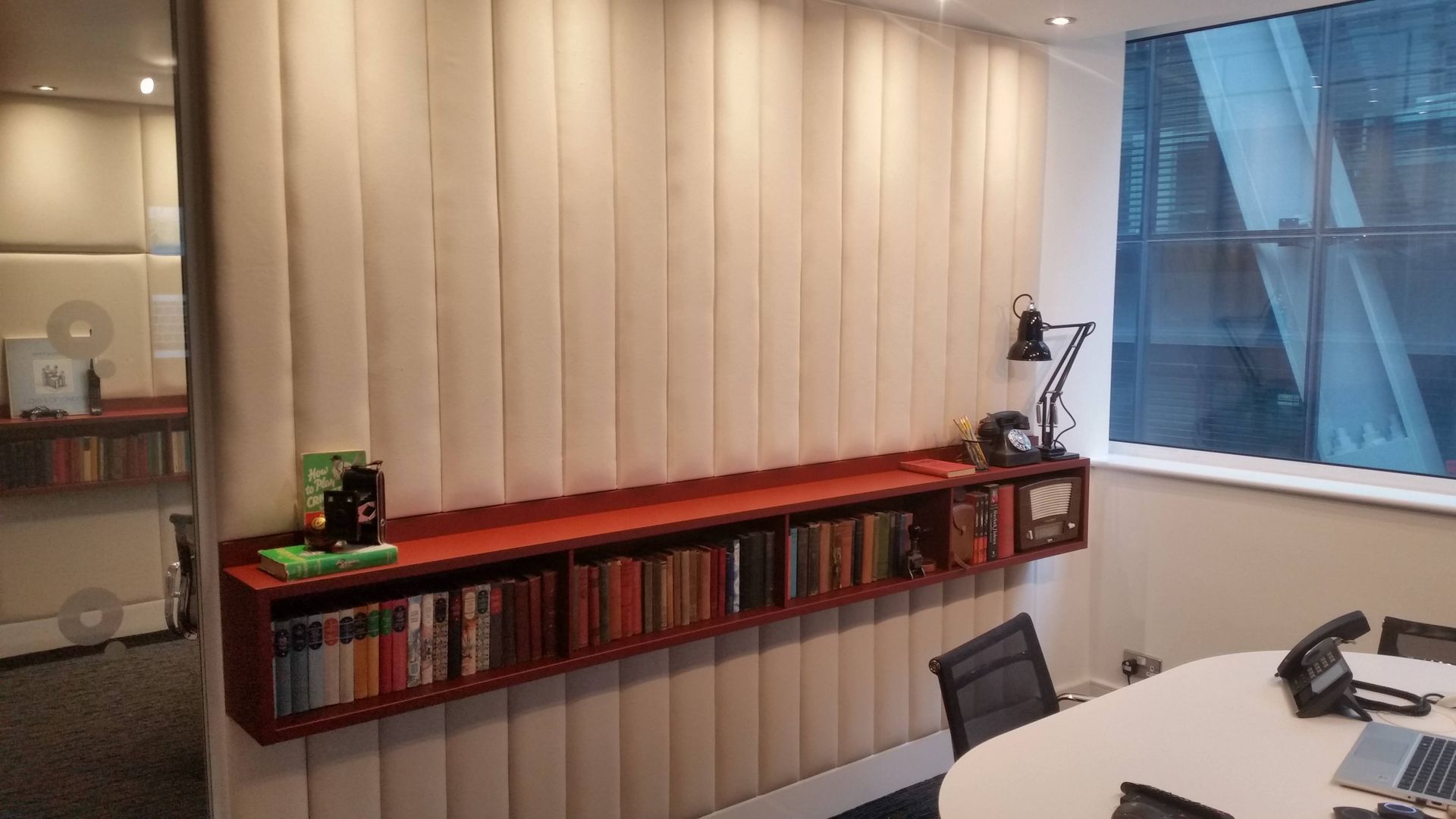 Leather wall tiles The Leicester Headboard Co