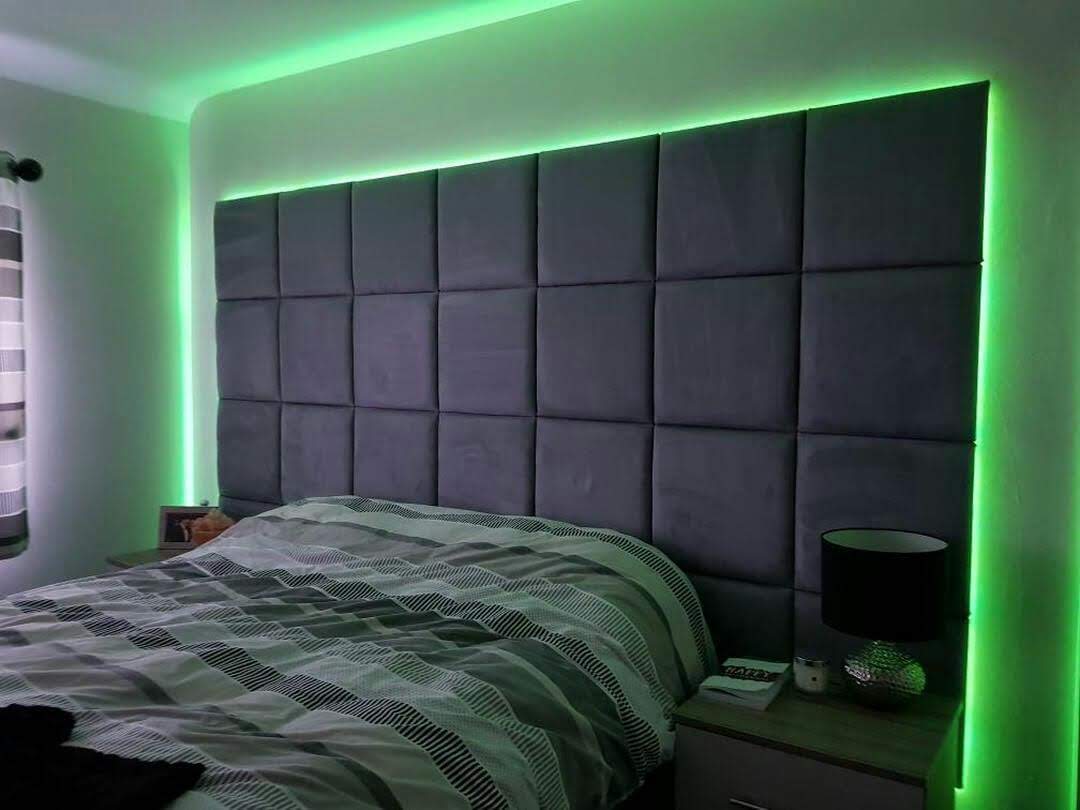 Stylish headboards and soft furnishings