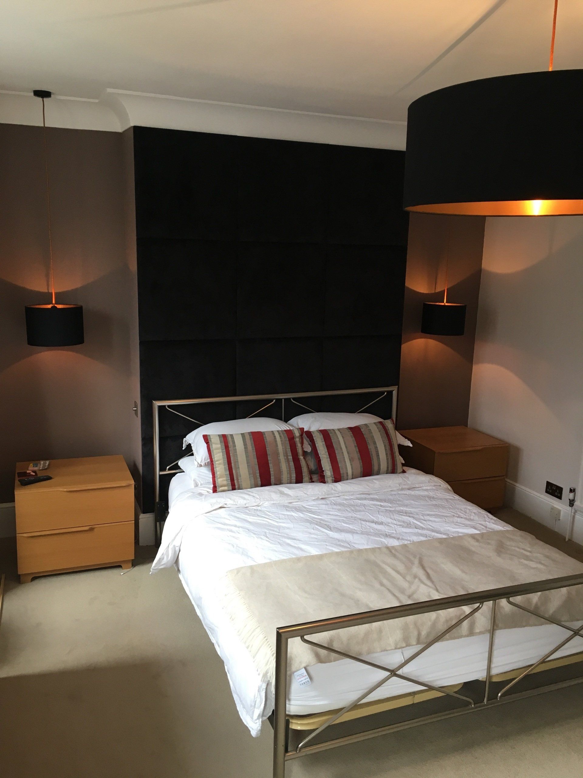 Leather wall tiles The Leicester Headboard Co