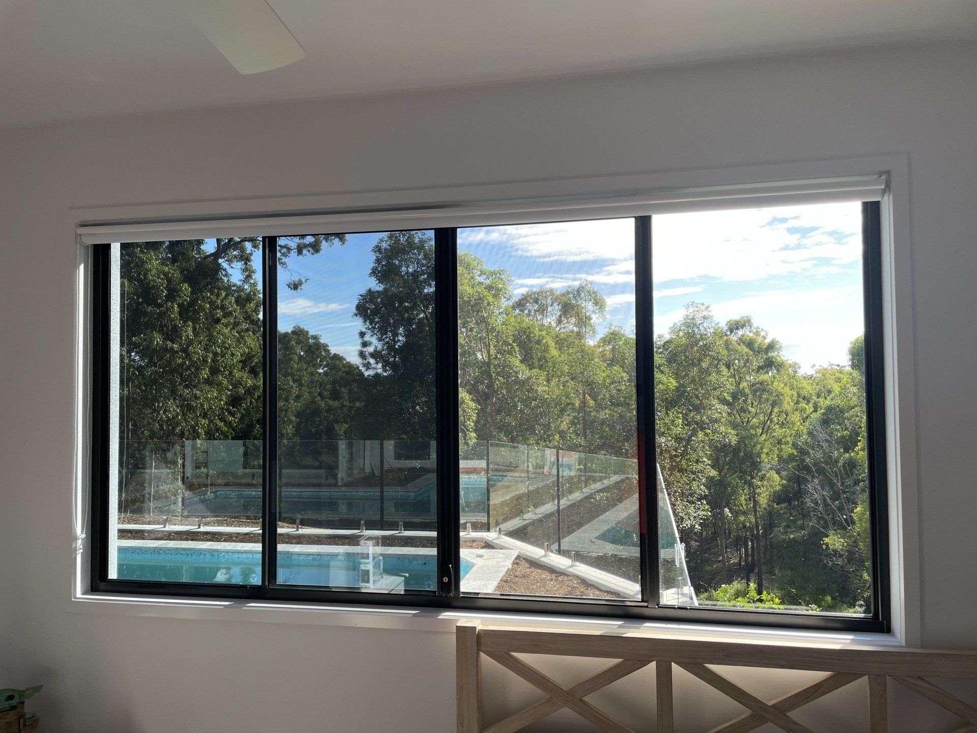 Residential Bedroom Window Tint Before and After — Solarmaster Brisbane