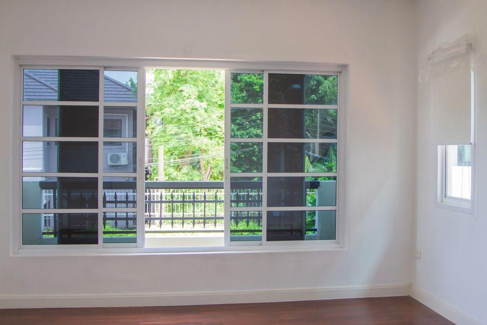 Glass Window With Tinted Security Film