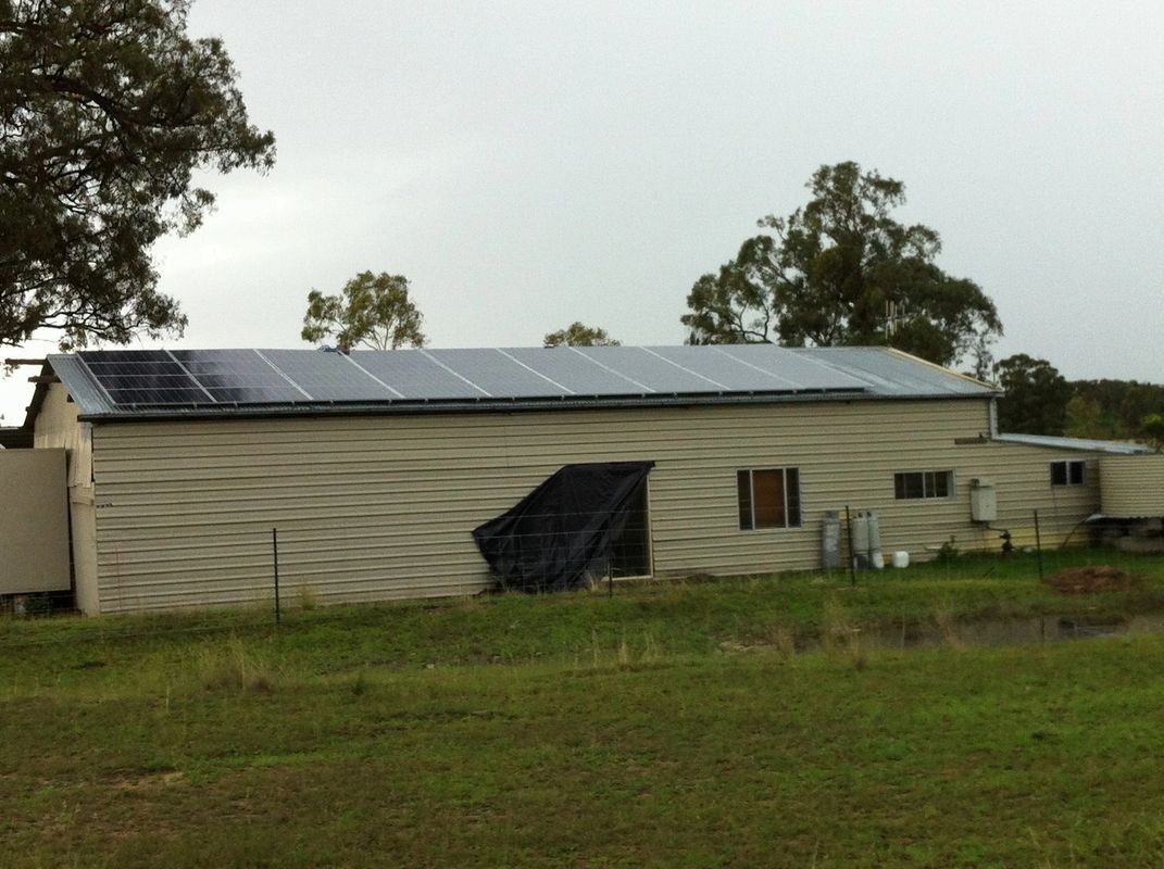 Solar Panels on Shed — Electricians in Dubbo, NSW