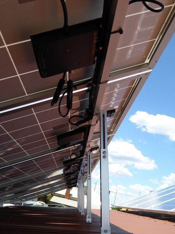 Underside of Solar Panels — Electricians in Dubbo, NSW