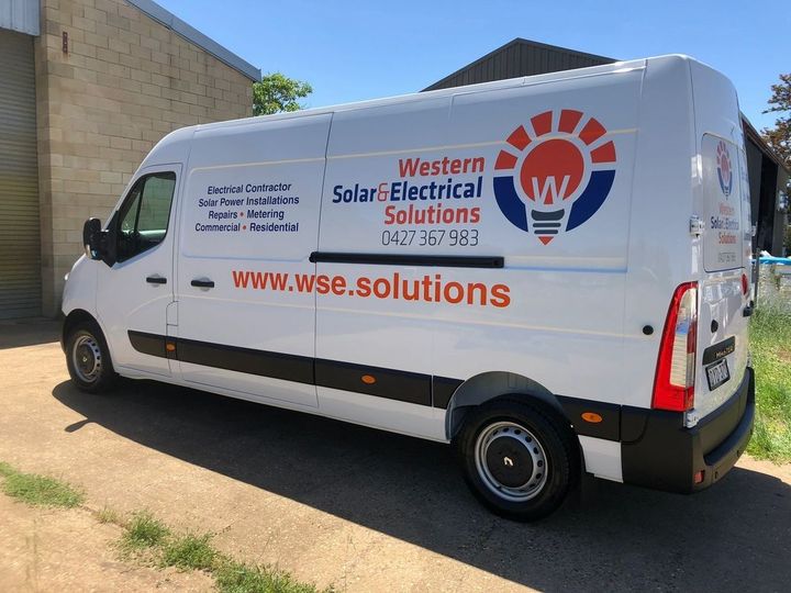 Western Solar & Electrical Solution Van — Electricians in Dubbo, NSW