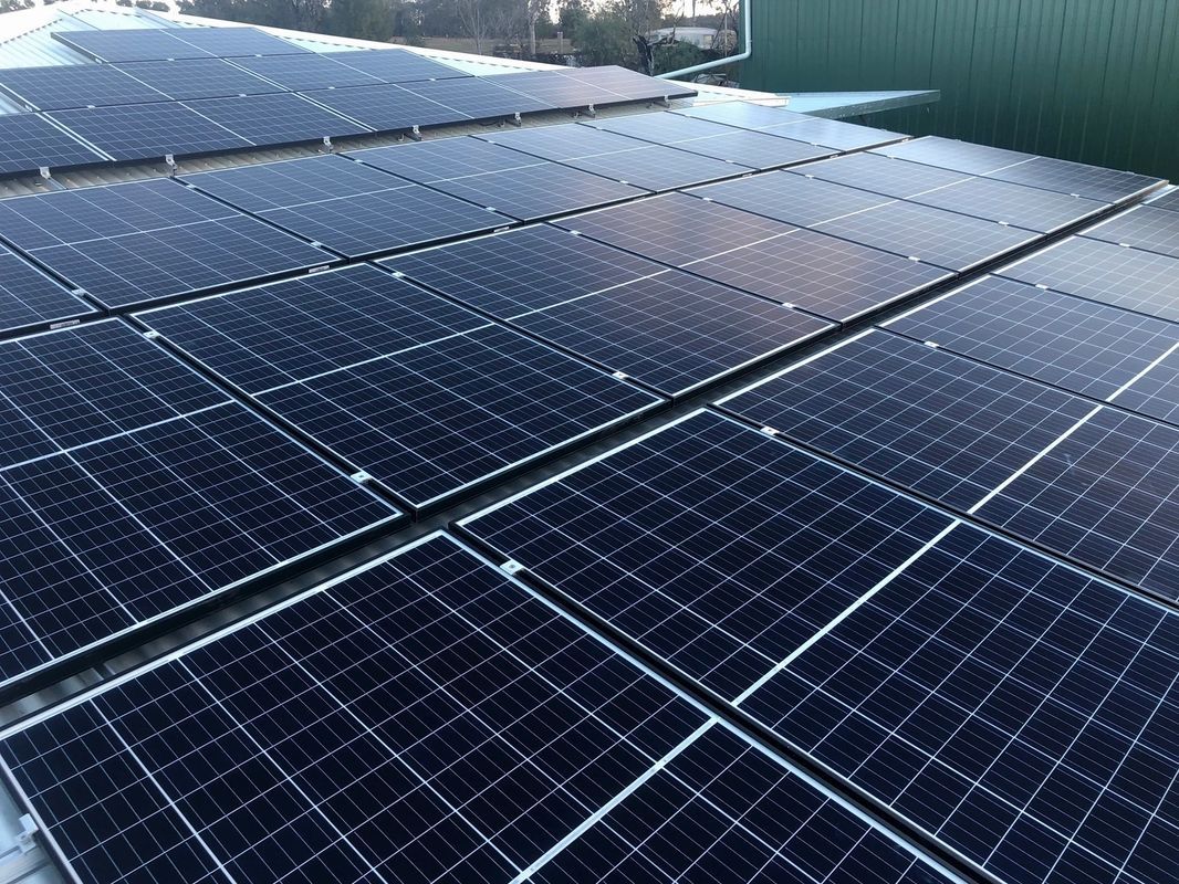 Solar Panels on Metal Roof — Electricians in Dubbo, NSW