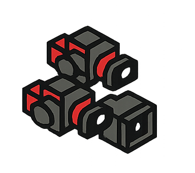 Auf einem weißen Hintergrund sind mehrere Würfel übereinander gestapelt.