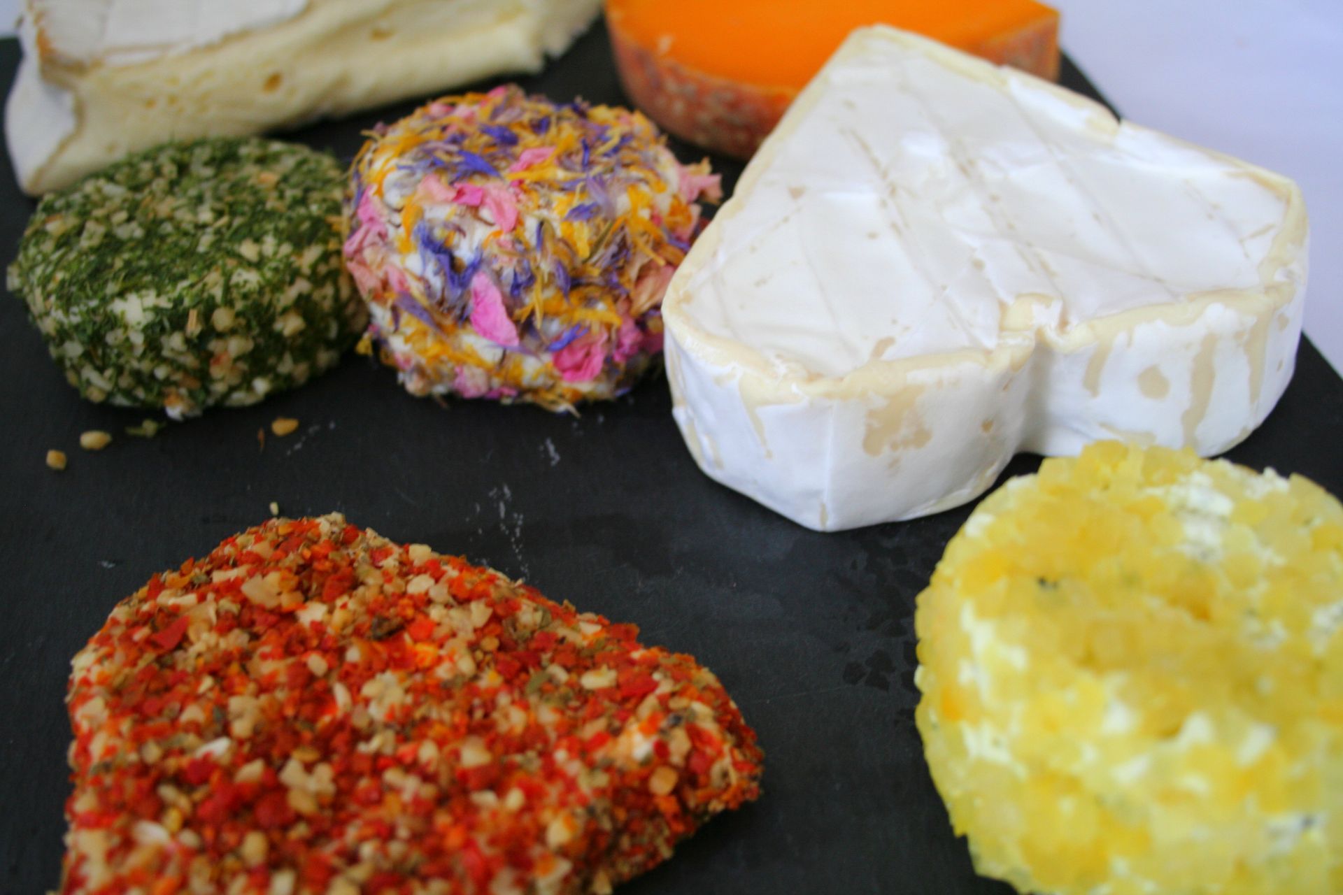 A plate of food with bread and cheese on it