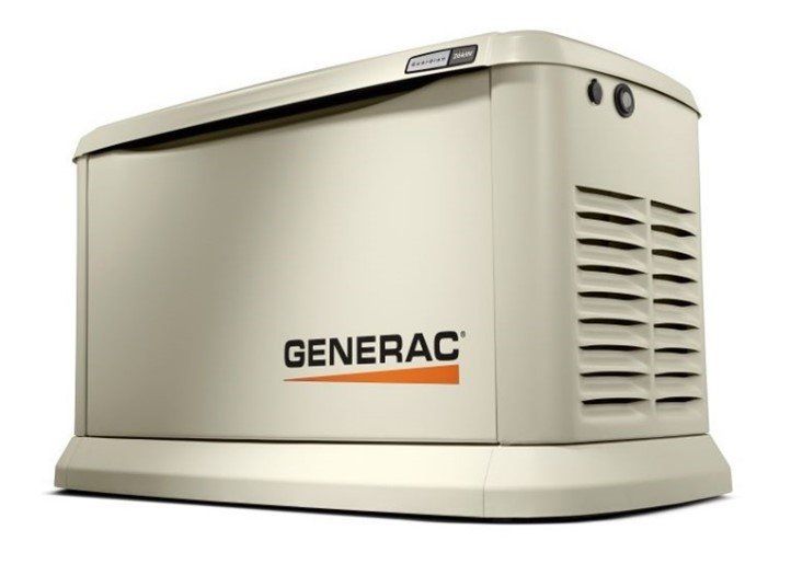 A generac generator is shown on a white background.