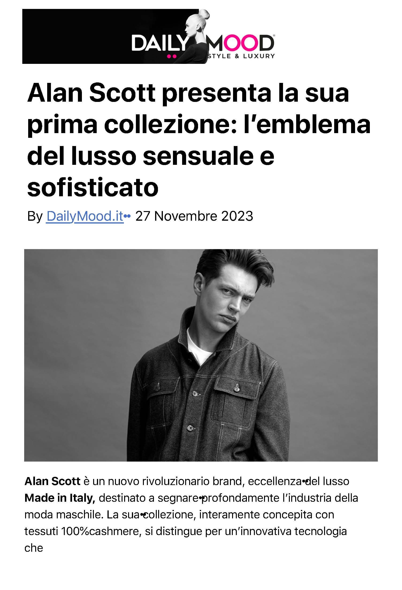 INTERNATIONAL PRESS FOR ALAN SCOTT