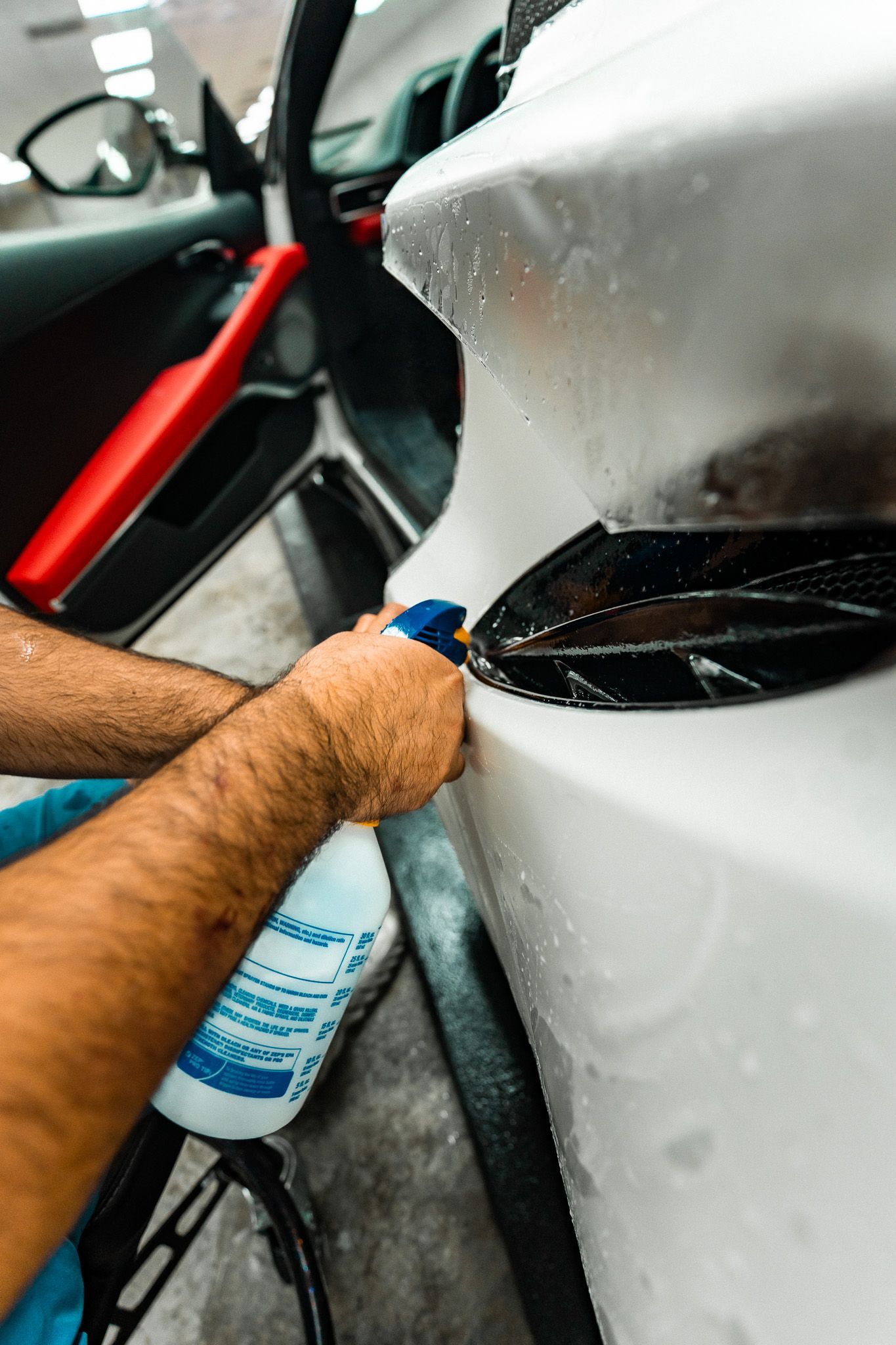 dark green matte car