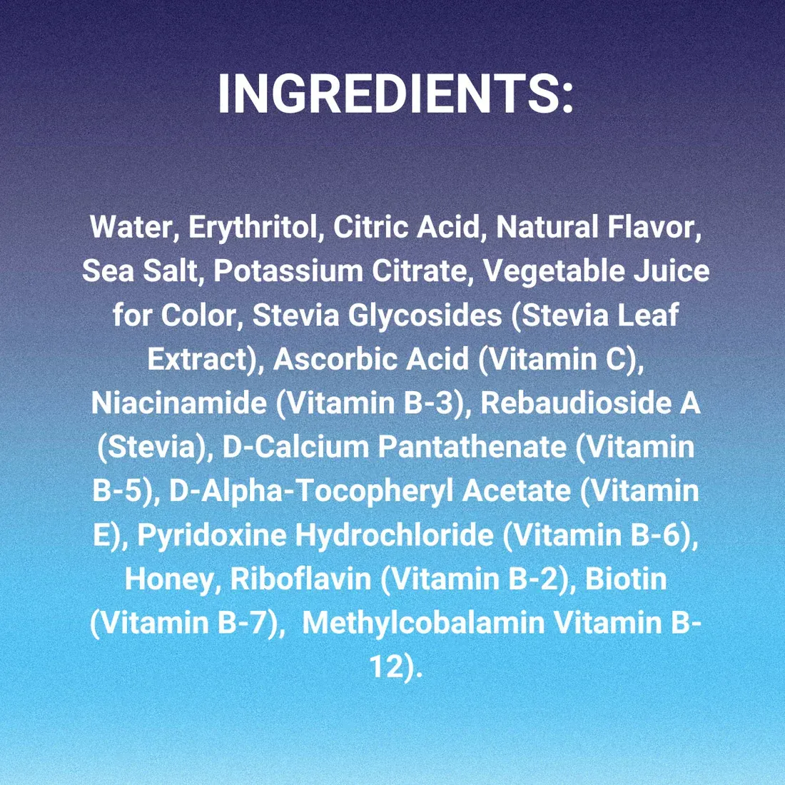 A-Game ingredients