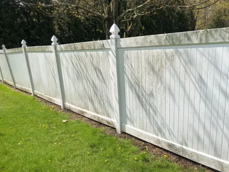 Fence Before Wash — Homer City, PA — Awesome Exteriors Pressure Washing LLC