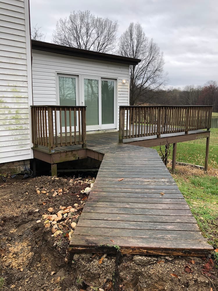 House Wood Deck — Homer City, PA — Awesome Exteriors Pressure Washing LLC