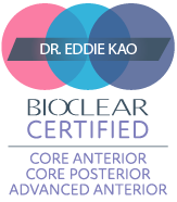 Bioclear Certified logo: overlapping pink and blue circles with the words 