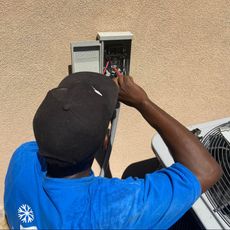 Repairing an airconditioner