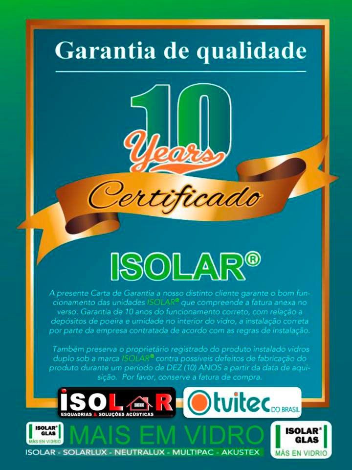 Certificado Isolar