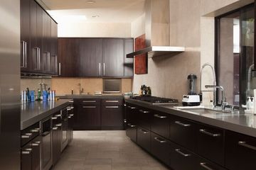 Dark wood kitchen - Metal & Wood Refinishing in Azusa, CA