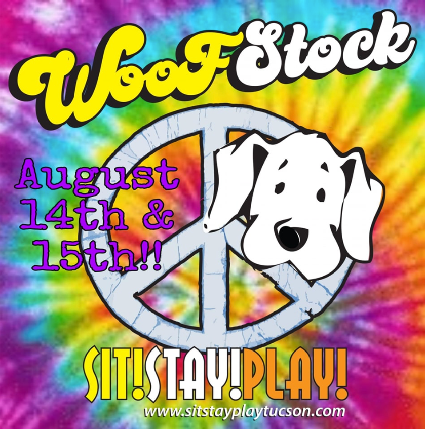 A poster for woofstock on august 14th and 15th