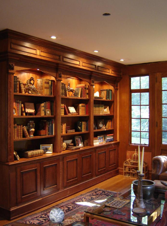 Quarter-sawn white oak Bookcases - Summit, NJ