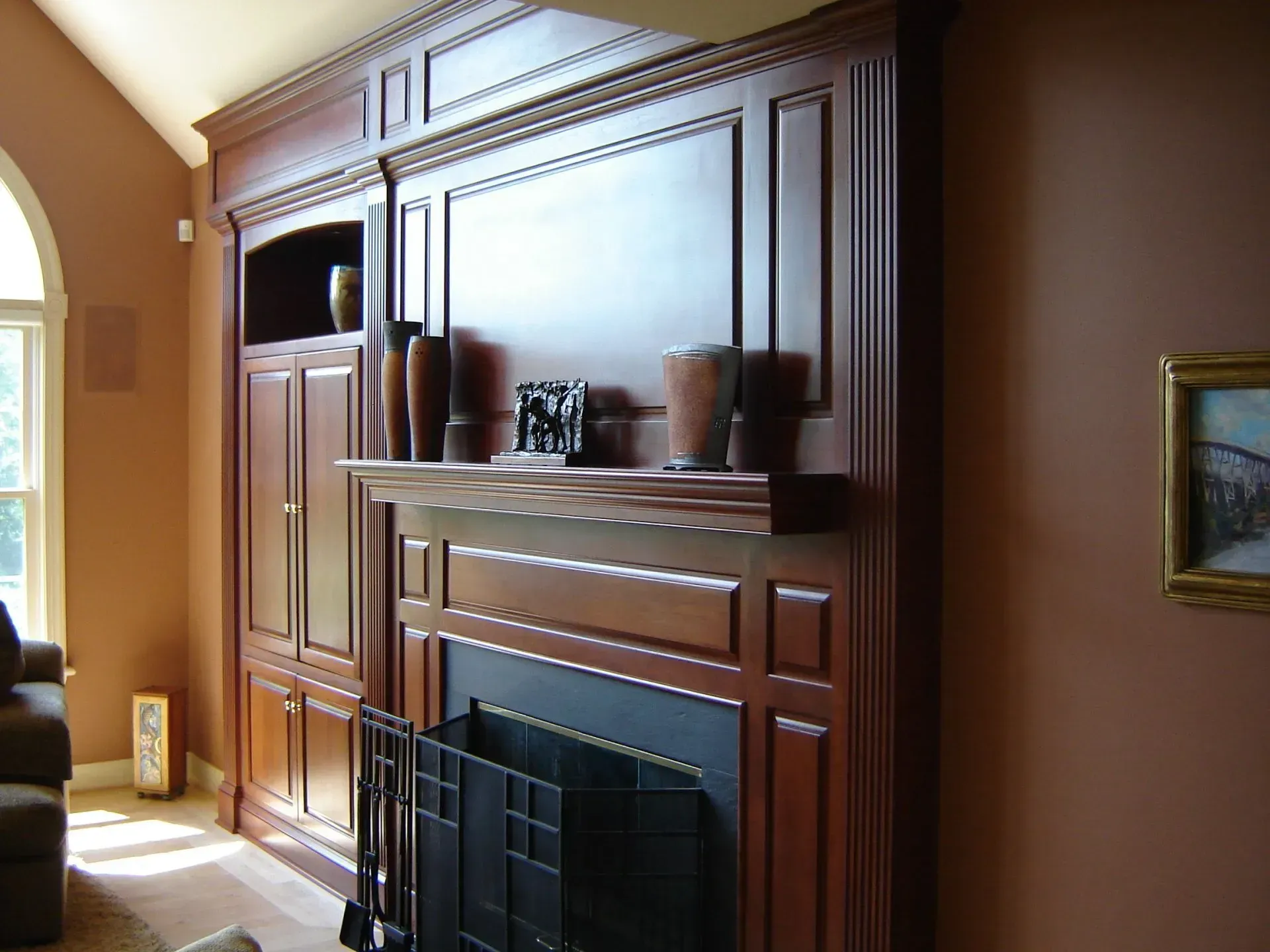 Cherry Mantel and paneling - Malvern, PA