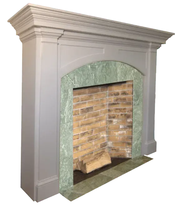 Painted wood mantel - Rumson, NJ