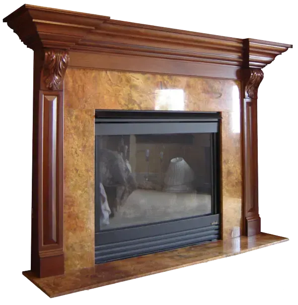 Pilastered mantel w/ arched opening - Jersey City, NJ