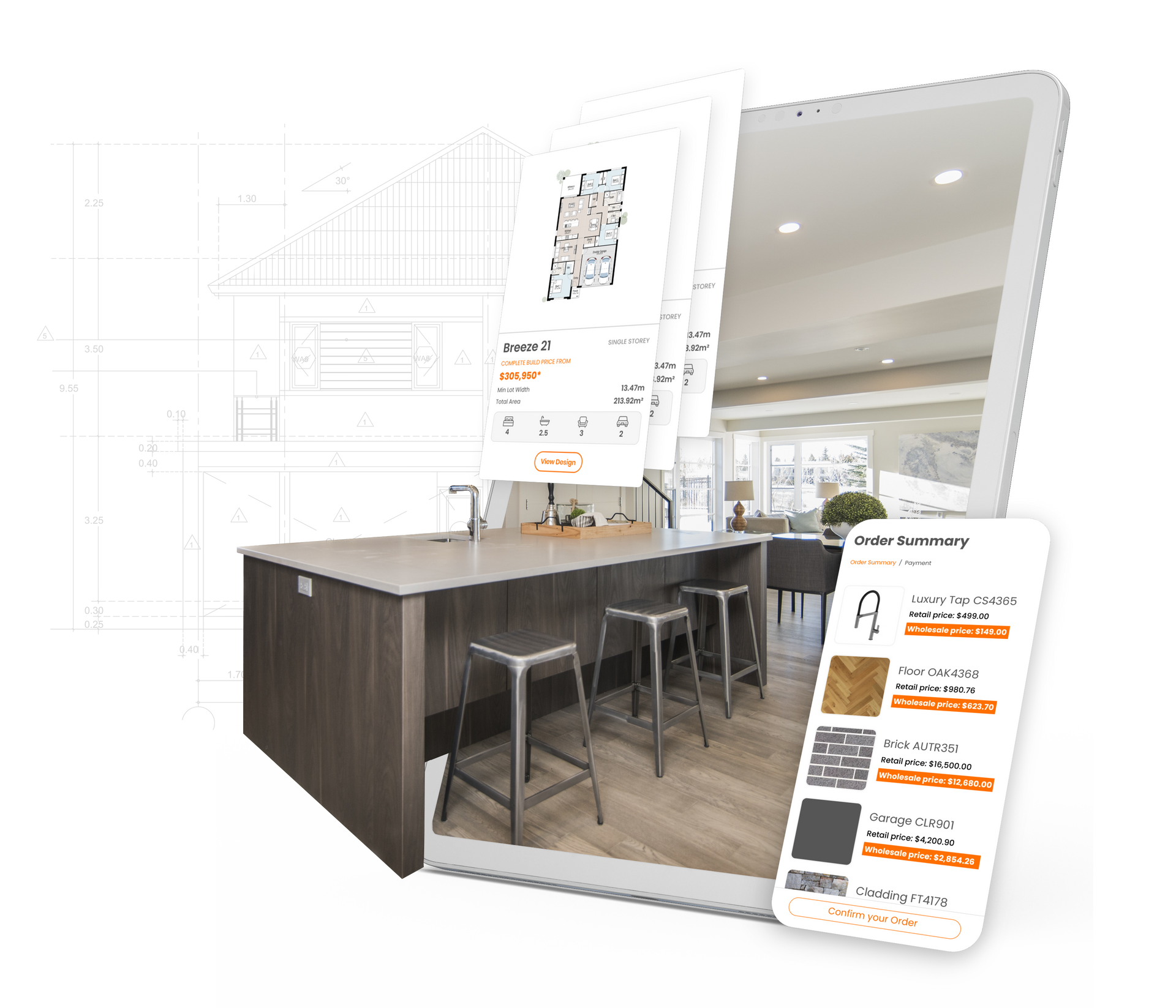 Exterior & Interior Selections with Build Buddy.