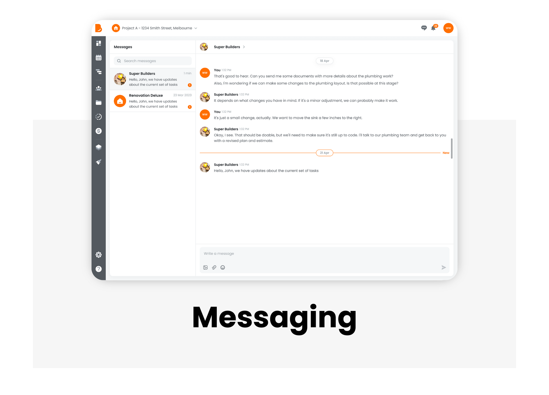 Submit Feedback with Build Buddy - Messaging.