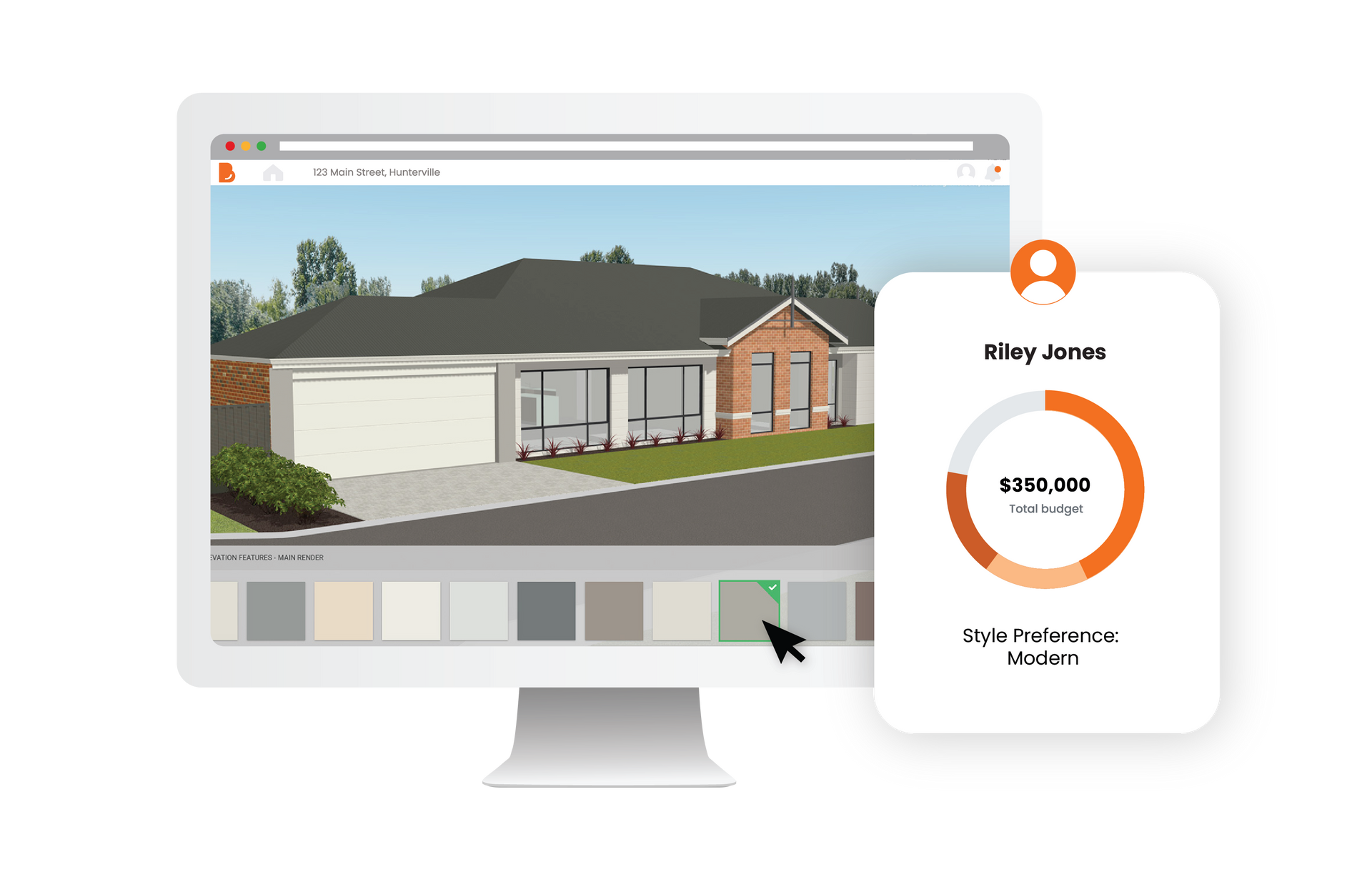 Exterior & Interior Selections with Build Buddy - customise to suit your needs.