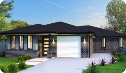 Floorplan Designs - Sydney, NSW & QLD: Façade  single story house image.