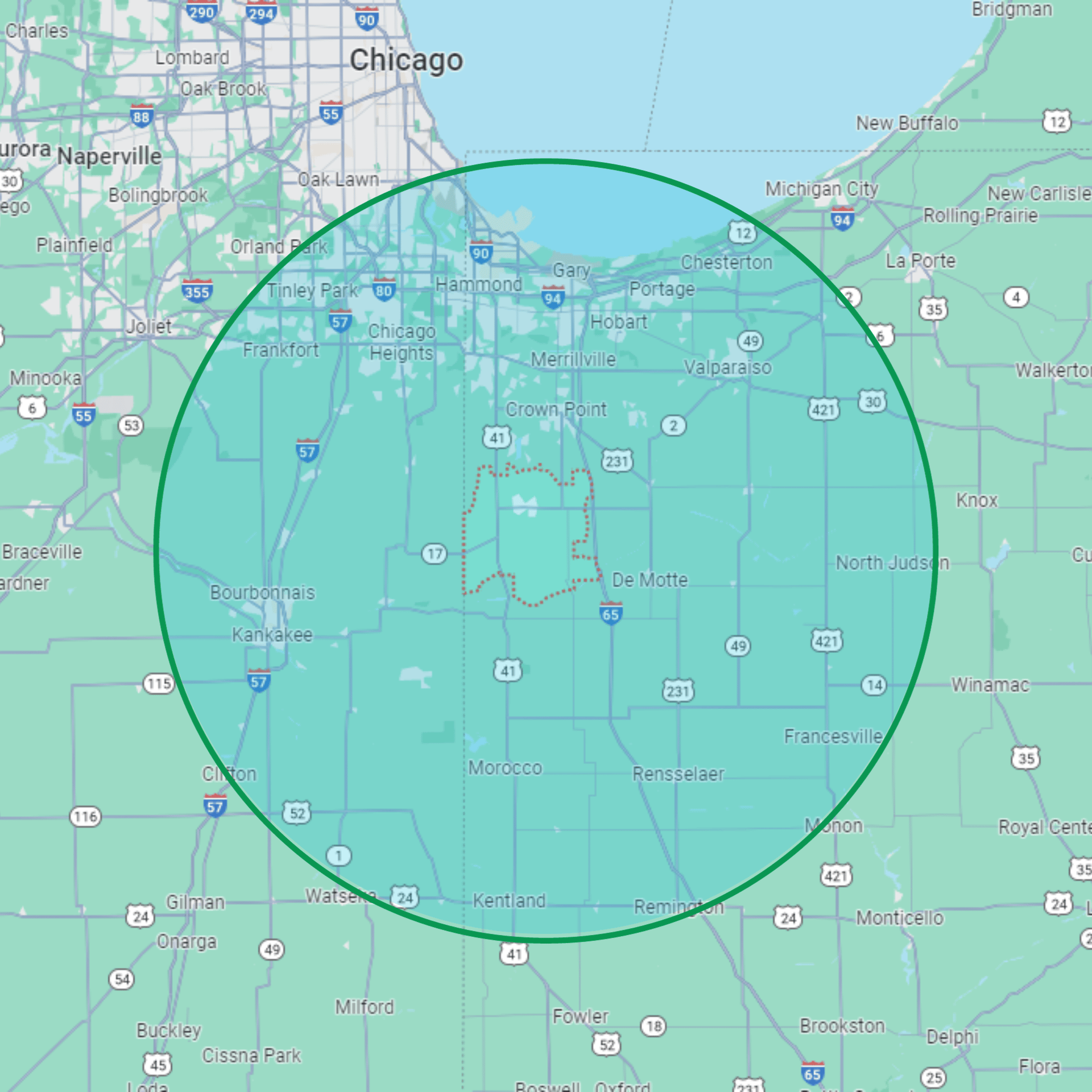 Pressure Washing Service Area