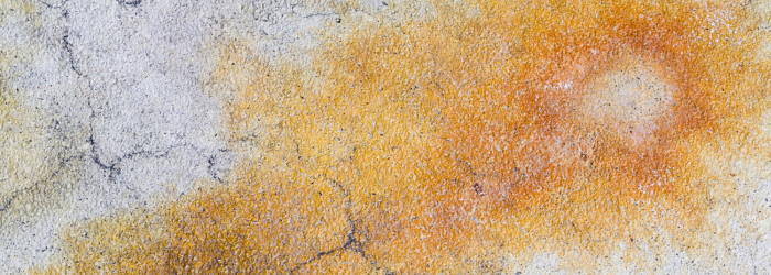 rust stain on concrete