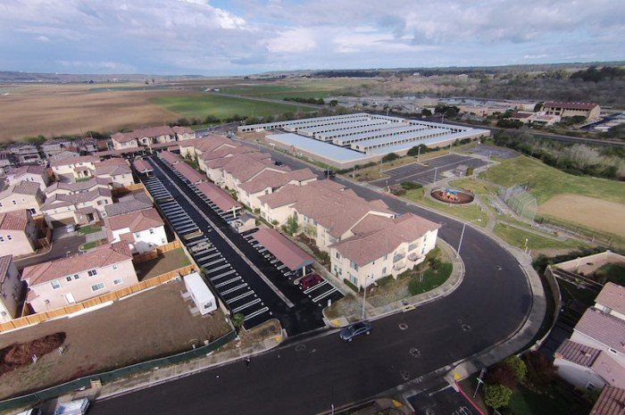 seabreeze apartments drone view