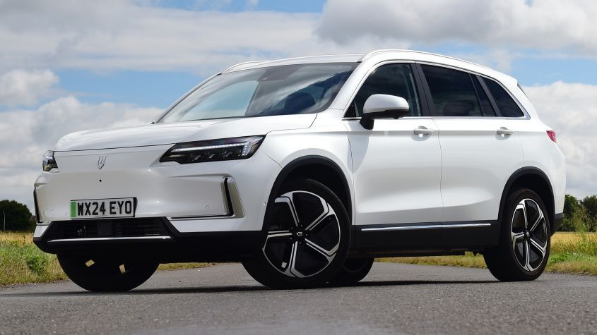 A white skywell on a road