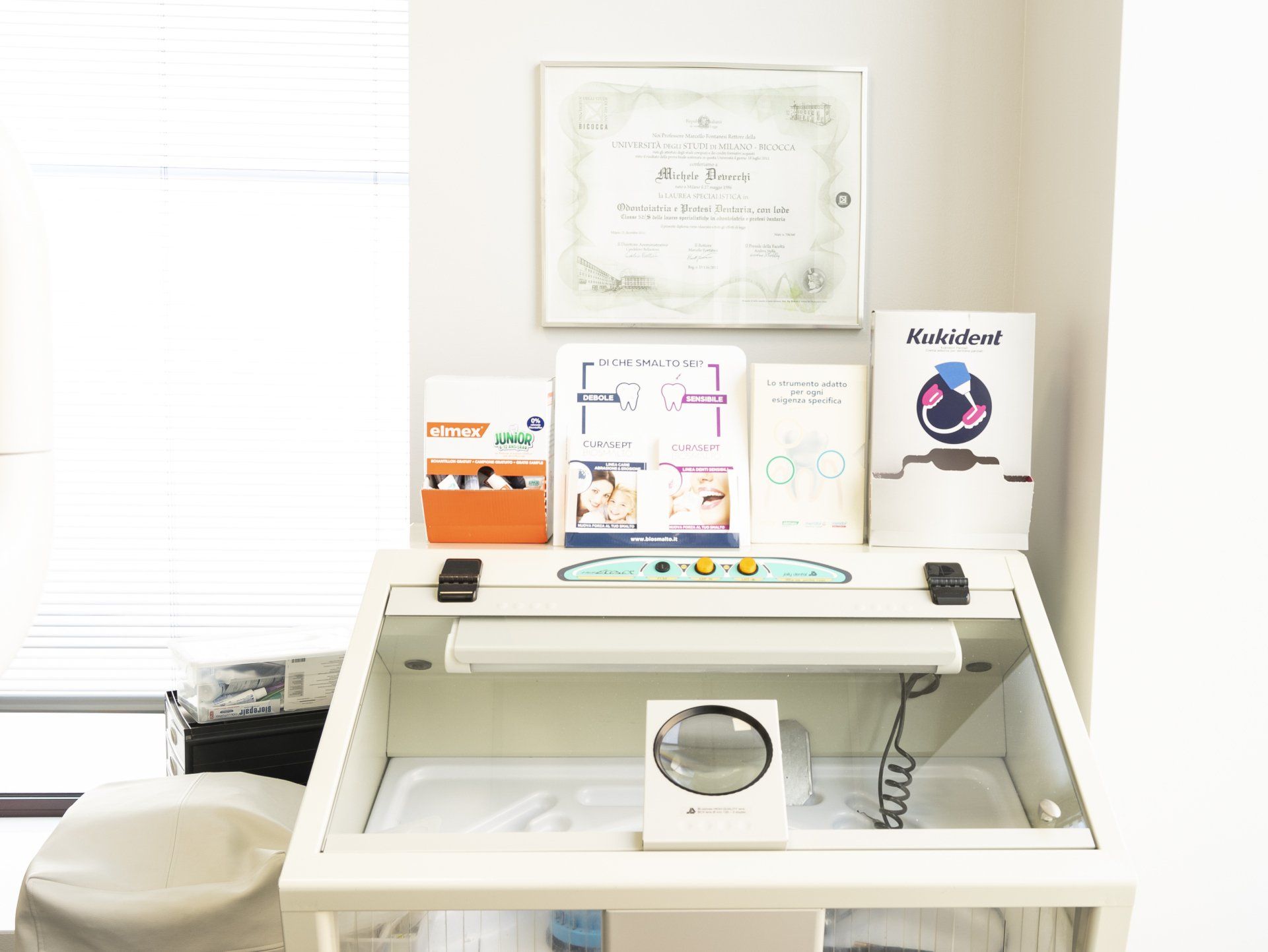 interni dello studio del dentista a Cinisello Balsamo e a Muggiò