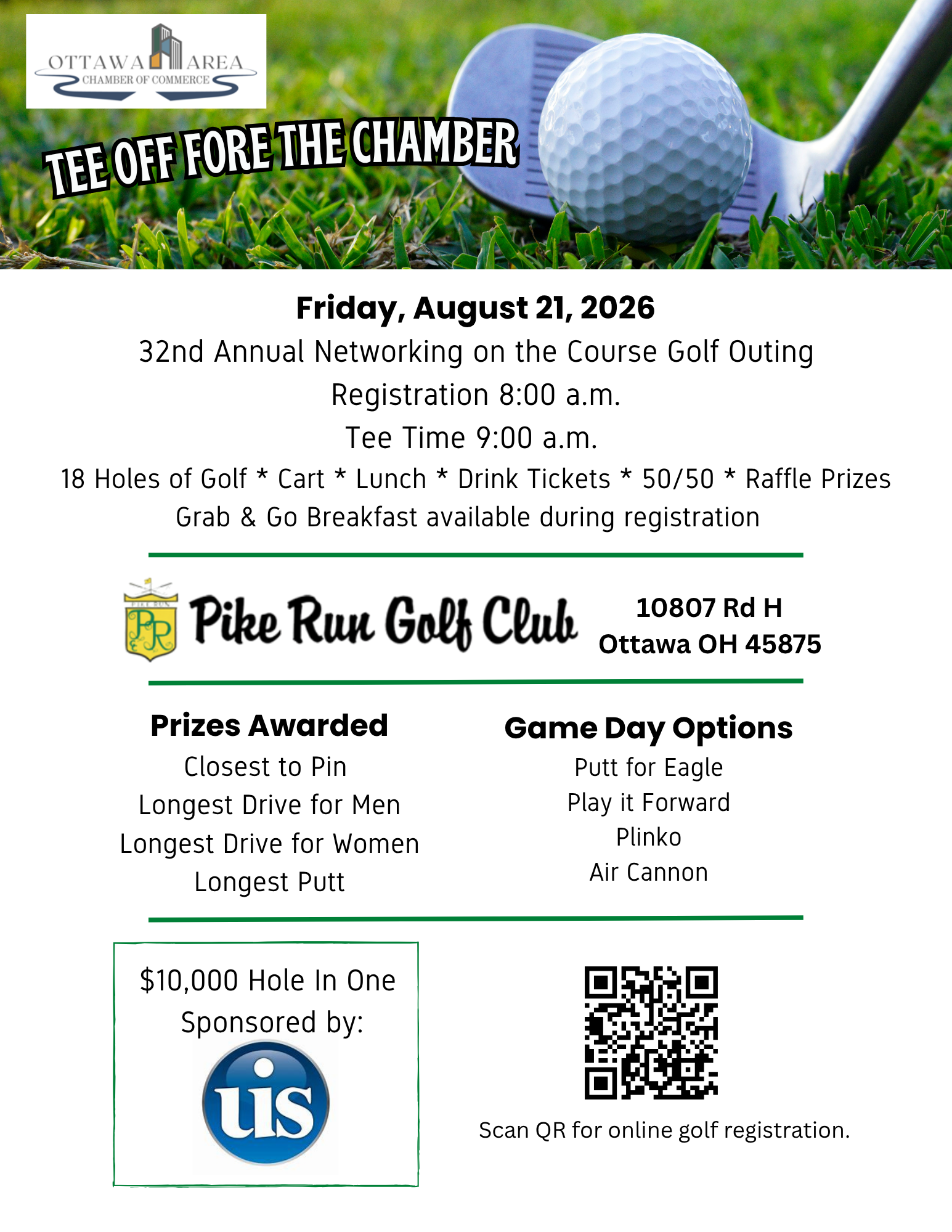 32nd Annual Networking on the Course
August 21, 2026