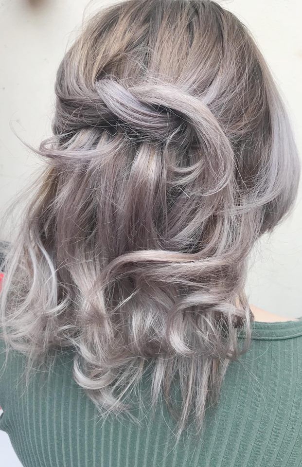 grey blonde hair colour
