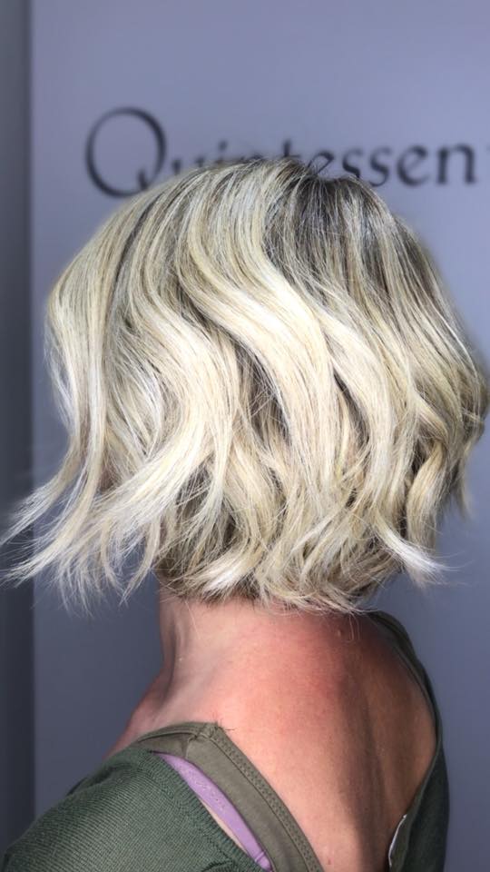 blonde bob haircut