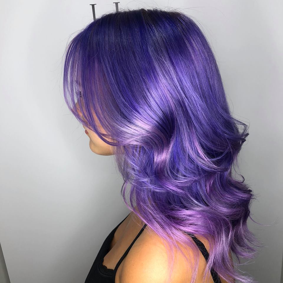 purple hair colour