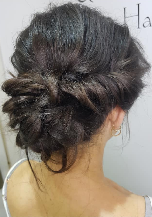 wedding messy bun