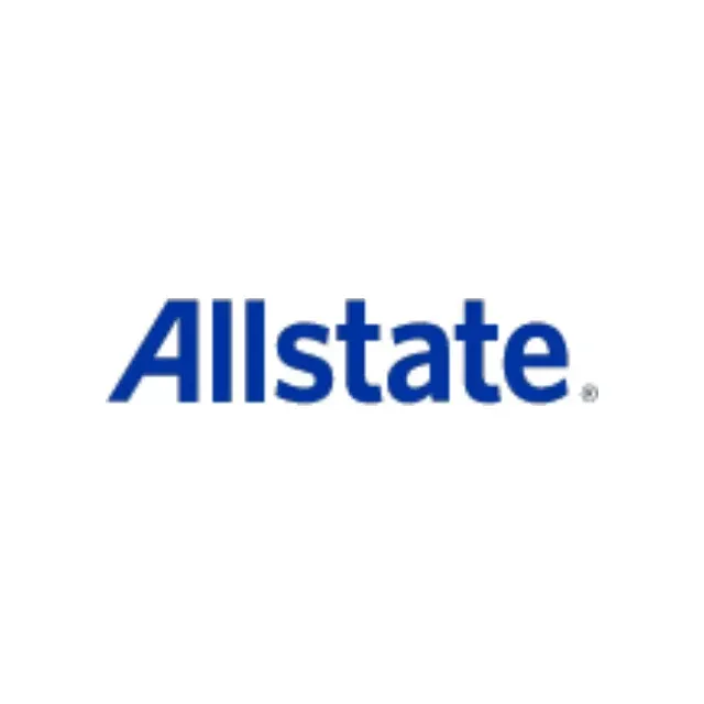 The allstate logo is blue and white on a white background.
