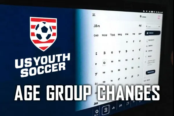 US Youth Soccer logo next to a calendar; headline 