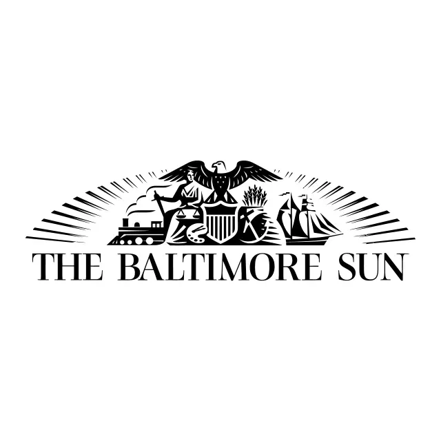 The Baltimore Sun logo: eagle over city's symbols and name below.