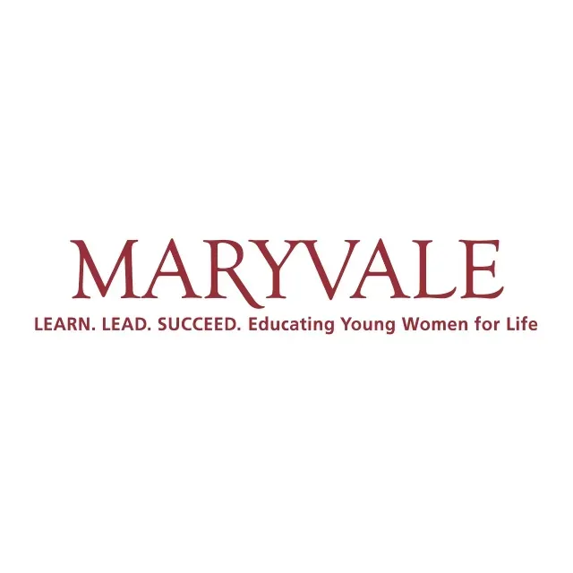 Maryvale logo: maroon text