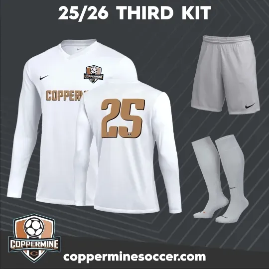 Copperminesoccer.com has a third kit for the 25/26 season